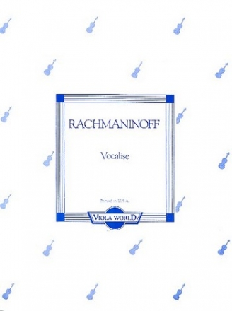 Vocalise for viola and piano