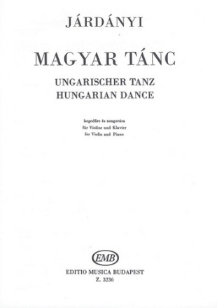 Ungarischer Tanz fr Violine und Klavier