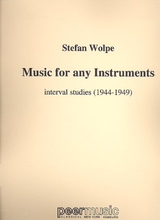 Music For Any Instruments: Intervall Studies (1944-49) score