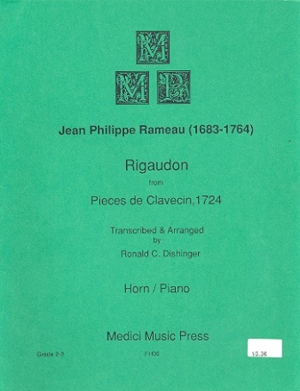 Rigaudon from Pices de clavecin for horn and piano