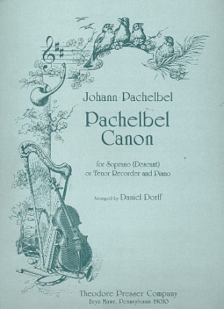 Canon for soprano or tenor (descant) recorder and piano