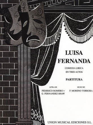 Luisa Ferdinanda opera vocal score (sp)