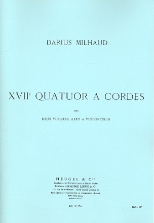 Quatuor  cordes no.17 op.307 parties