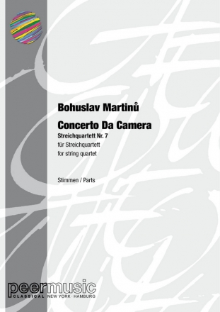 Concerto da Camera (String Quartet No.7) for string quartet parts