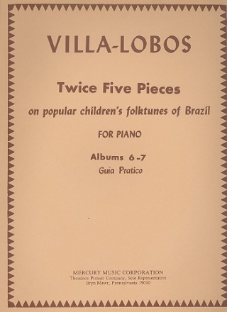 Twice 5 pieces on popular Children's Folktunes of Brazil for piano (albums 6-7)