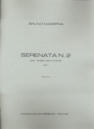 Serenata no.2 per 11 strumenti partitura