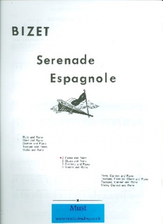 Serenade espagnole for 2 flutes and piano