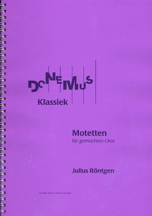 Motetten  fr gem Chor a cappella Partitur