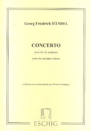 Concerto en si mineur pour alto et orchestre partie des premiers violons