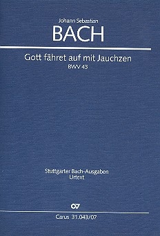 Gott fhret auf mit Jauchzen Kantate Nr.43 BWV43 Studienpartitur (dt/en)