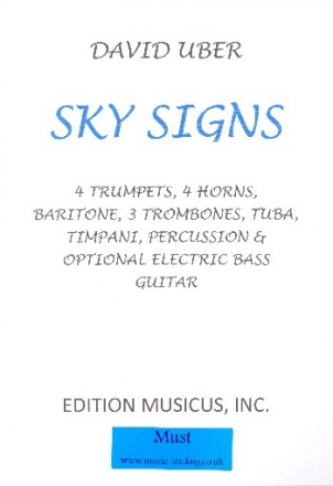 Sky Signs for brass and percussion score and parts