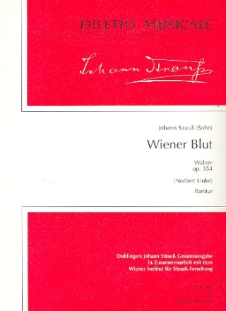 Wiener Blut op.354 fr Orchester Partitur