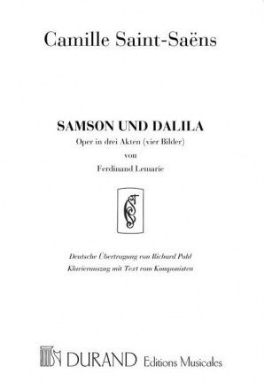 Samson et Dalila Klavierauszug (dt/fr)