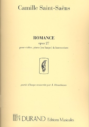 Romance op.27,2 pour violon, piano ou harpe et orgue