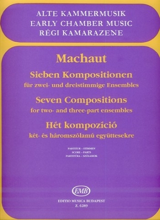7 Kompositionen fr 2-3-stimmige Ensembles Partitur und Stimmen