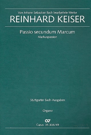 Markuspassion fr Soli (SATTBB), Chor, Orchester und  Orgel Orgel