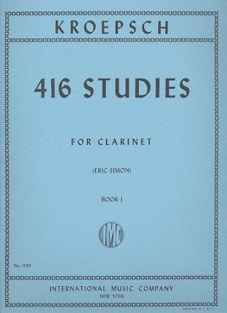 416 Studies vol.1 (nos.1-167) for clarinet