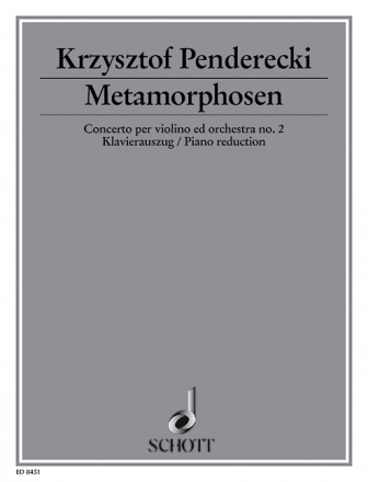 Metamorphosen fr Voline und Orchester fr Violine und Klavier