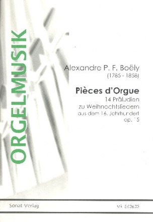 14 prludes ou pices d'orgue op.15 avec pedale obl., composs sur des cantiques de Denizot