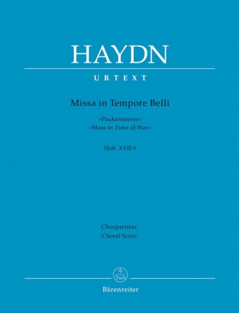Missa in Tempore belli Hob.XXII:9 fr Soli, Chor und Orchester Chorpartitur