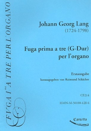 Fuga prima  tre G-Dur fr Orgel