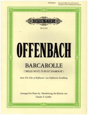 Barcarole aus Hoffmanns Erzhlungen fr Klavier
