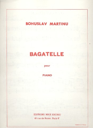 BAGATELLE  pour piano