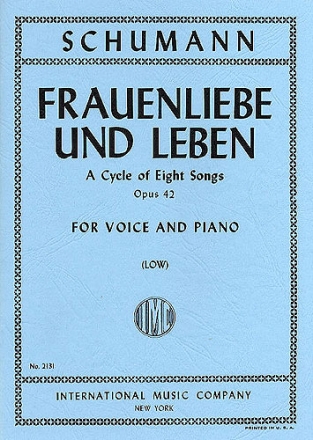 Frauenliebe und Leben Liederkreis op.42 fr tiefe Stimme und Klavier (dt/en)