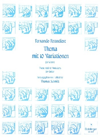 Thema mit 10 Variationen fr Gitarre