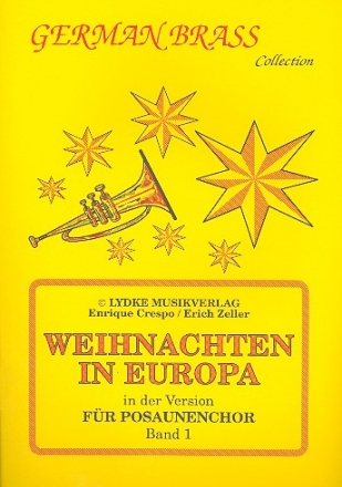 Weihnachten in Europa Band 1 Version fr Posaunenchor (5-10stg.) Partitur