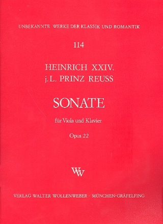 Sonate G-Dur op.22 fr Viola und Klavier