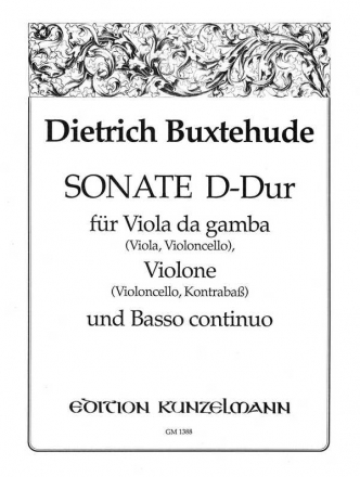 Sonate D-Dur fr Viola da gamba, Violone und Bc