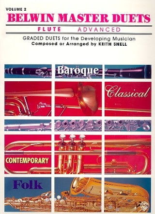 Belwin Master Duets vol.2 - advanced for 2 flutes score