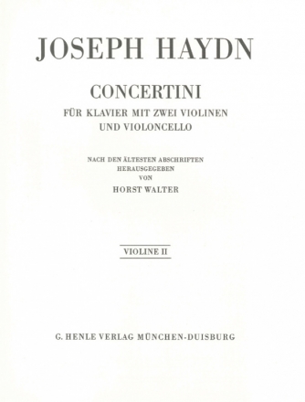 Concertini fr Klavier, 2 Violinen und Violoncello Violine 2