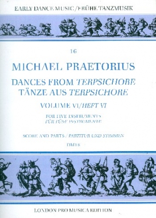 Tnze aus Terpsichore Band 6 fr 5 Instrumente Partitur und Stimmen