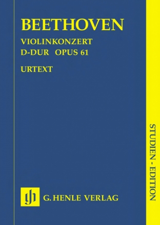 Konzert D-Dur op.61 fr Violine und Orchester Studienpartitur