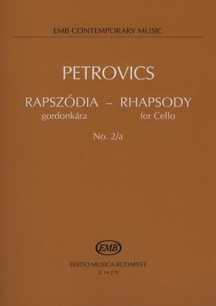 RHAPSODIE NR.2A FUER CELLO SOLO MEZO, LASZLO, ED.