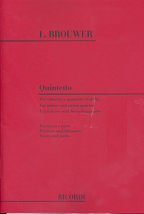 Quintett fr Gitarre und Streichquartett Partitur und Stimmen