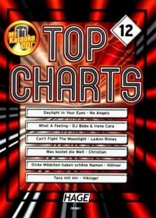 Top Charts 12 (mit Karaoke-CD): fr Klavier / Keyboard