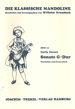 Sonate G-Fur fr Mandoline und Bc