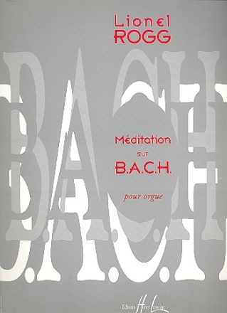 MEDITATION SUR BACH pour orgue