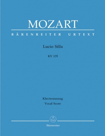 Lucio Silla KV135   Klavierauszug (it/dt)