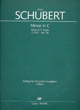 Messe C-Dur op.48 D452 fr Soli, Chor, Orchester und Orgel Partitur