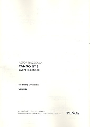 Tango Nr.2 (Cantegue) fr Streichorchester Stimmen (3-3-2-2-1)