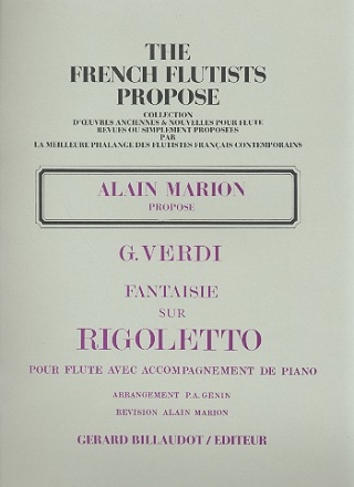 Fantaisie op.19 sur Rigoletto pour flute et piano