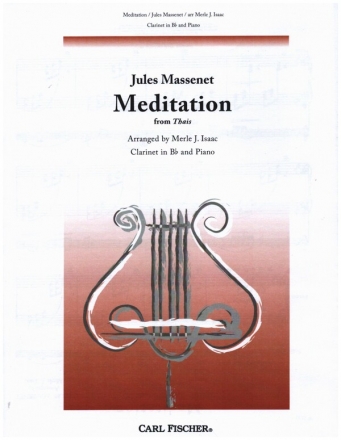 Meditation from Thais for clarinet and piano