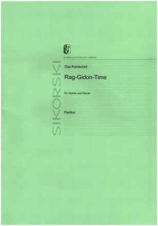 Rag-Gidon-Time fr Violine und Klavier 2 Spielpartituren (Verlagskopie)
