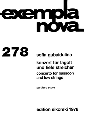 Konzert fr Fagott und tiefe Streicher,  Partitur