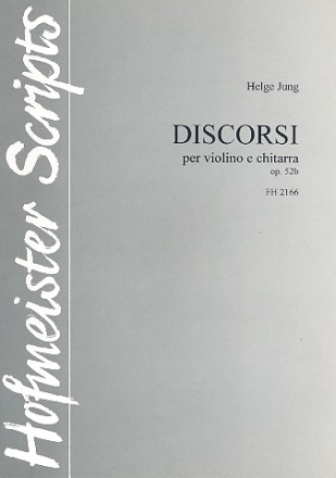 Discorsi op.52b fr Violine und Gitarre Spielaprtitur