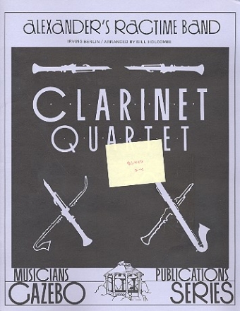 Alexander's Ragtime Band for 4 clarinets score and parts